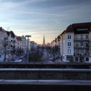 Morning over Friedenau, from S-Bahnhof Bundesplatz
