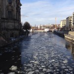 Ice on the River Spree by the Berliner Dom