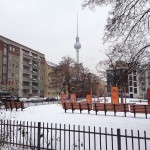 Playground in the snow, Berlin