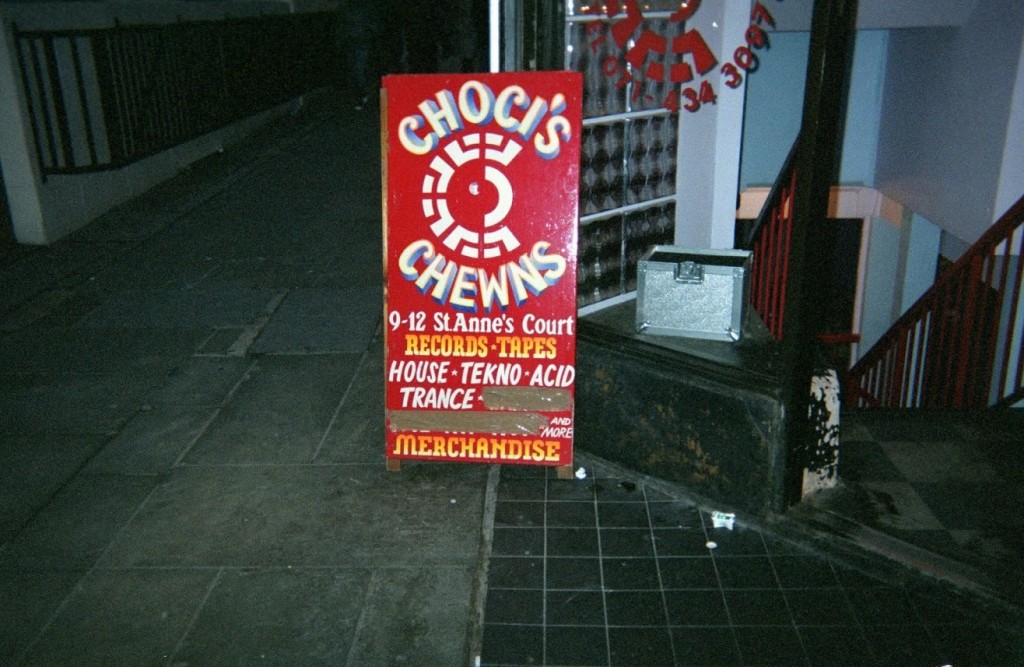 Choci's Chewns record store on St. Anne's Court