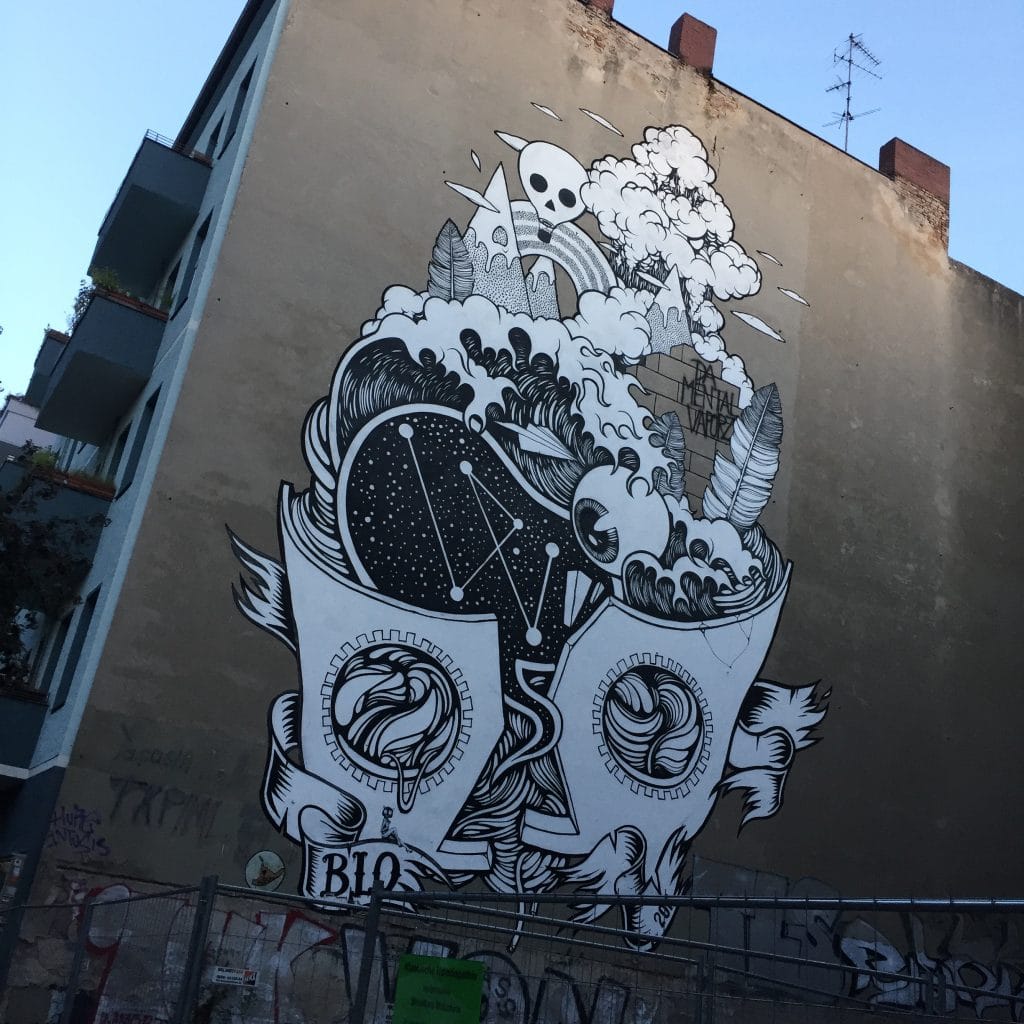 Street art in Genterstrasse, Wedding, Berlin