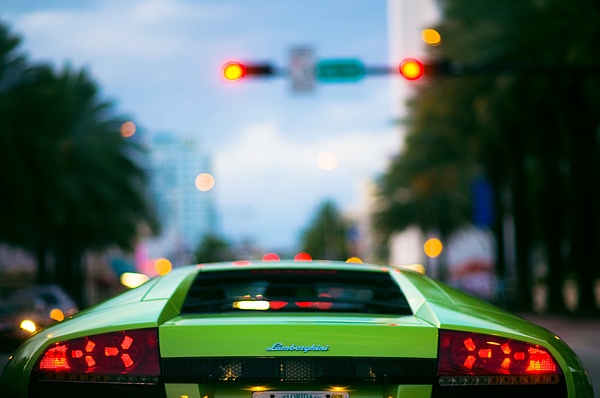 green lamborghini